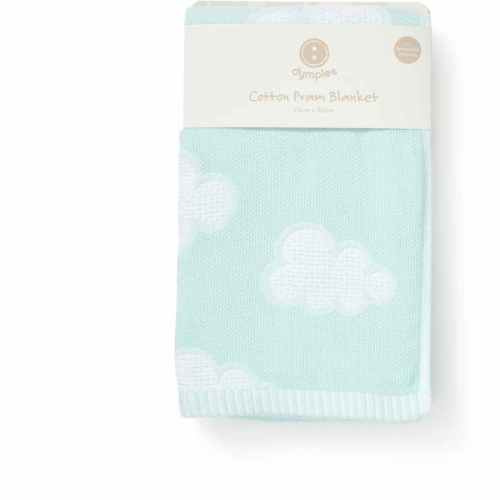 Dymples Jacquard Blanket - Light Teal