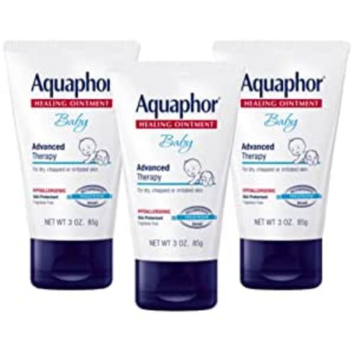 Amazon.com: Aquaphor Baby Healing Ointment, Advanced Therapy for Chapped Cheeks and Diaper Rash, 3 Ounce (Pack of 3) : Baby