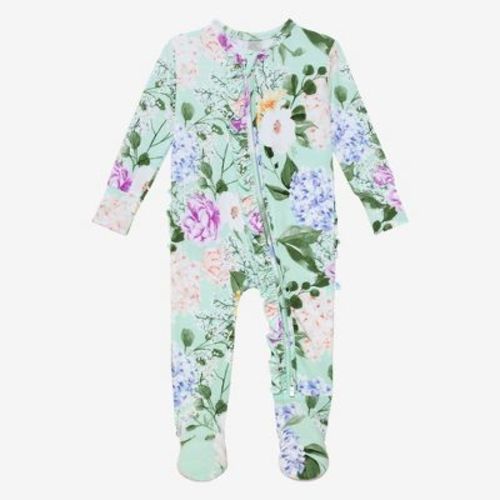Infant Erin Footie Ruffled Zippered One Piece - Posh Peanut