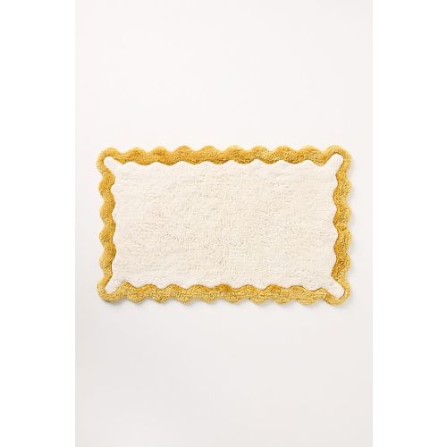 Maeve by Anthropologie Scalloped Cotton Bath Mat