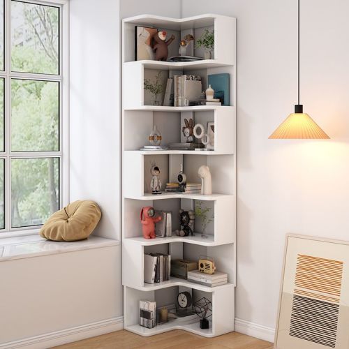 L-Shape Bedroom Corner Cube Storage - White 22"L x 22"W x 88"H