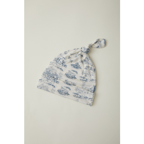 Bleu Toile Knotted Hat