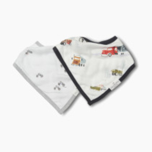 Loulou Lollipop Bamboo Bandana Bib Set - Happy Trucks