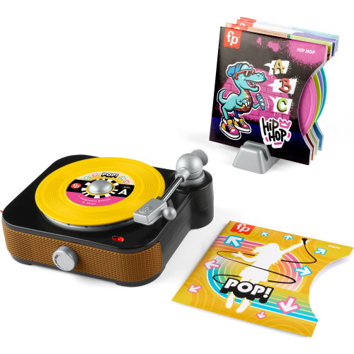 Fisher-Price Rockin’ Record Player Musical Toy for Preschool Pretend Play