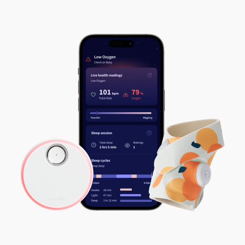 Owlet Dream Sock Smart Baby Monitor - Sweet Clementine