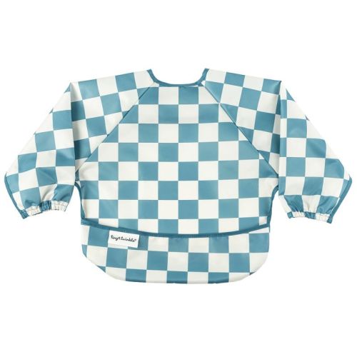 Tiny Twinkle Mess-Proof/Waterproof Long-Sleeve Baby Bib, Machine Washable Smock for Eating