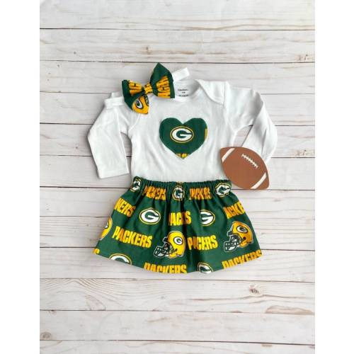 Green Bay Packers Baby Outfit, Green Bay Packers Baby Girl, Packers Baby, Green Bay Packers Skirt - Etsy