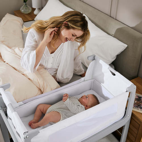 SnuzPod4 Bedside Bassinet Dove Gray