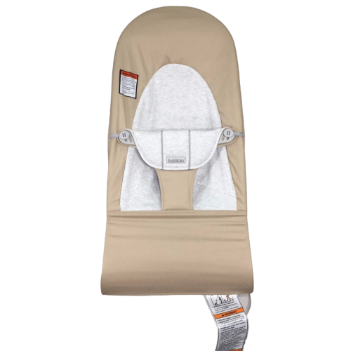 BabyBjorn Bouncer Balance, Beige/Grey, Light Gray Frame