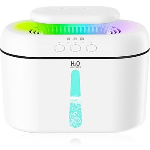 SZO Humidifiers for Bedroom, 2.5L Tank for Large Room, Easy to Fill & Clean, 16 dB Quiet Ultrasonic Humidifier for Large Room, Plants, Baby Nursery, Indoor, Night Light