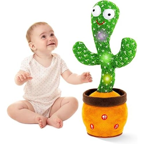 Ayeboovi Dancing Baby Toys with 120 Songs, Interactive Plush Talking Musical Toy Repeating Records What You Say, Soft Stuffed Tummy Time Toys Baby Gifts for 3 4 5 6+ Years Old Boys Girls