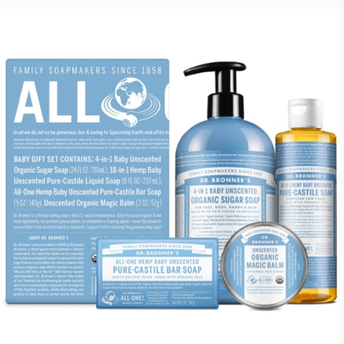 Baby Unscented Body Care Gift Set | Organic | Dr. Bronner's
