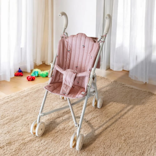 Cherry Blush Doll Stroller | Pretend Play Doll Accessories – Playroom Collective