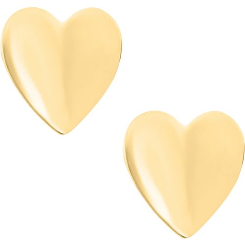 Mignonette 14k Gold Heart Earrings, Gold