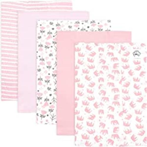 Amazon.com: Baby Burp Cloths for Boys and Girls - 5 Pack Large 100% Cotton - Double Layered Extra Absorbent Burp Rags, Pink : Baby
