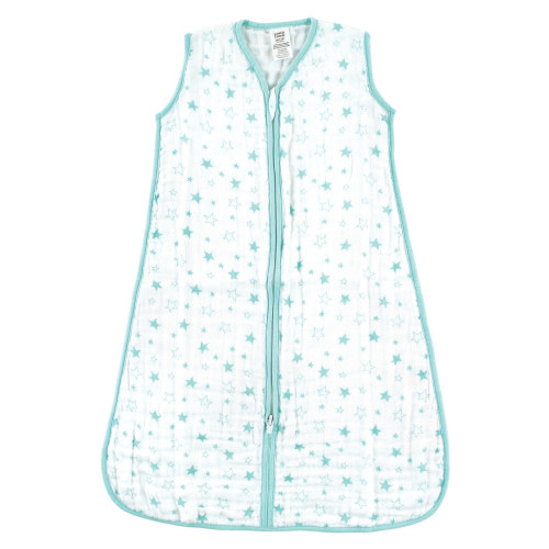 Luvable Friends Sleeveless Muslin Cotton Sleeping Bag, Sack, Blanket, Stars Muslin