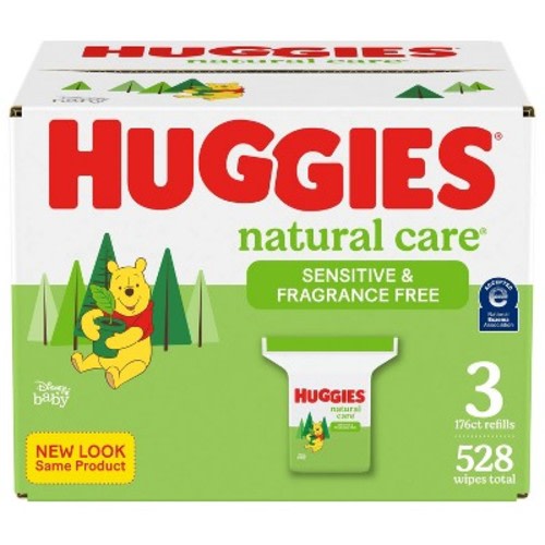 Huggies Natural Care Sensitive Unscented Baby Wipes (select Count)