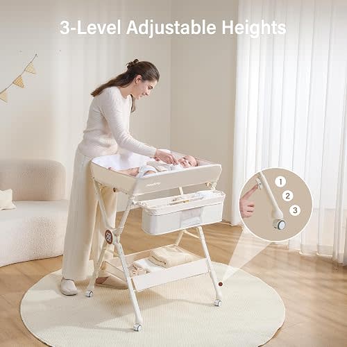 Maydolly Changing Table, Portable Diaper Changing Station