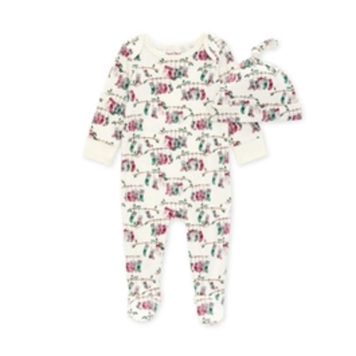 Our Stockings Footed Jumpsuit & Knot Top Hat Set