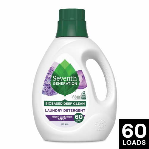 Seventh Generation Laundry Detergent Liquid, Floral Lavender, 90 oz, 60 Loads