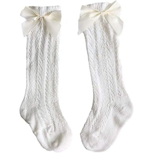 Baby Girl Knee-High Socks Toddlers Bow Stockings Newborn Infant Princess Frilly Socks
