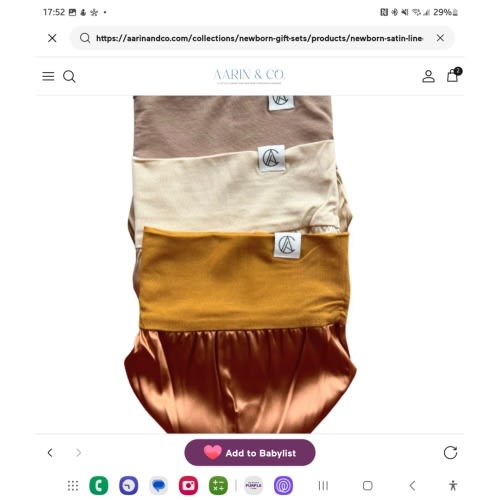 Newborn Satin Lined Jersey Beanie Gift Set-Neutral – Aarin & Co.