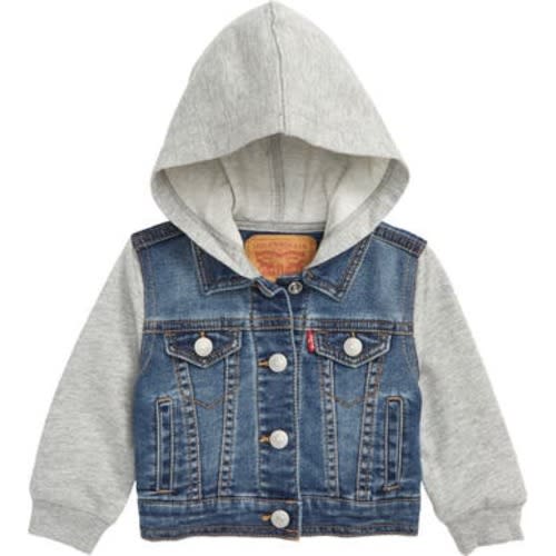 Indigo Hooded Trucker Jacket