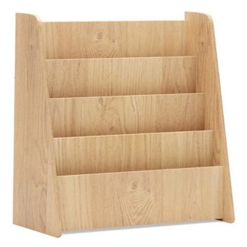 Costway 4-tier Kids Wooden Bookshelf Toddlers Book Rack with Deep Shelves Natural