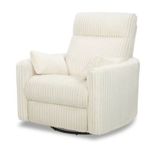 DaVinci Atlas Swivel Recliner | Cozy Cream Corduroy