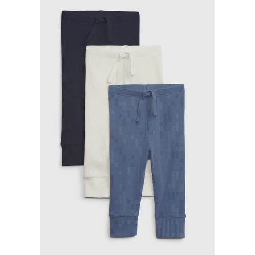 Baby First Favorites TinyRib Pants (3-Pack) in bainbridge blue, size: 6-12 M