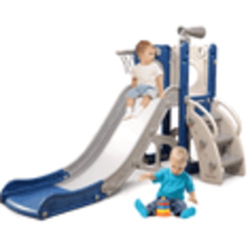 Heyday Sturdy Toddler Slide,6 in1Kids Slide Indoor Outdoor Climber Playground Slide for Kids