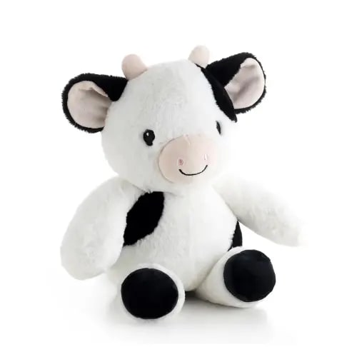 The Peanutshell Plush Cow Stuffed Animal - 10 inch - Baby Safe - Machine Washable - Soft Cow Baby Toys, Newborn Infant Toddler, Plushies for Boys Girls, Stuffies, Farm Nursery Decor