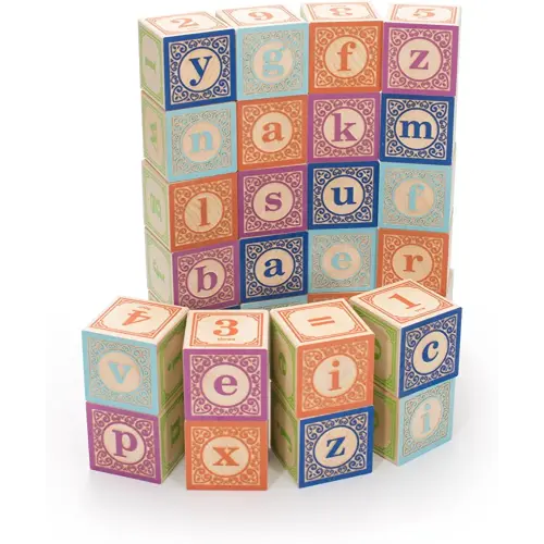 Uncle Goose Classic Lowercase ABC Blocks - Made in The USA