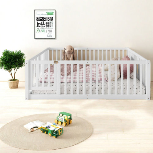 Montessori Floor bed With Rails (Full)