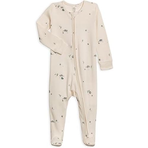 Colored Organics Baby Organic Cotton Peyton Zip Up Footed Sleeper