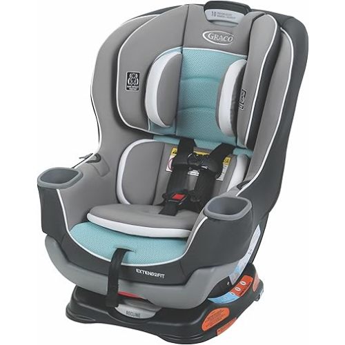 Graco Extend2Fit Convertible Baby Car Seat, Rear and Forward Facing, Adjustable Extension Panel for Extra Legroom, Spire