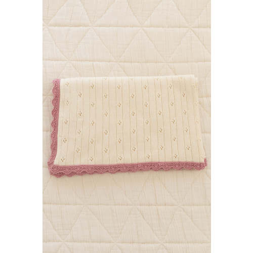 knit blanket | pointelle - milk & ballet
