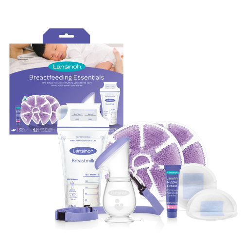 Lansinoh Breastfeeding Essentials, Kit with 5 Must-Have Products