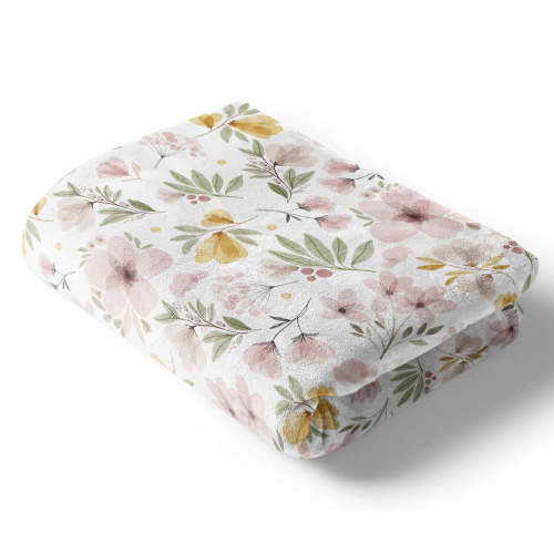 Maeve's Mauve & Mustard Floral Blanket