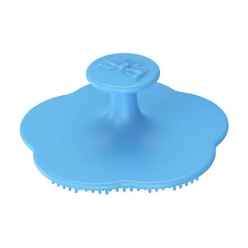 Silicone Baby Cradle Cap Brush - Flower Design, Scalp Exfoliation & Multifunctional - Gentle Tool for Newborns/Toddlers/Makeup Removal