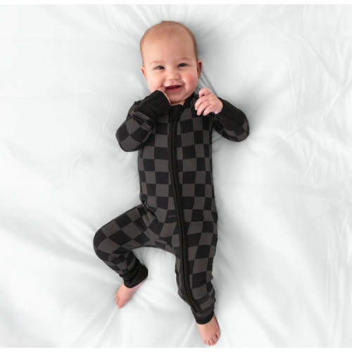 Monochrome Checks Zippy – Little Sleepies