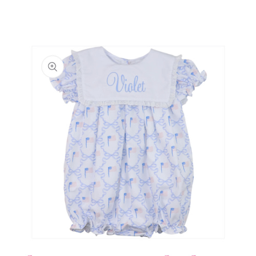 Blue Bows And Flags Bubble – Cecil & Lou
