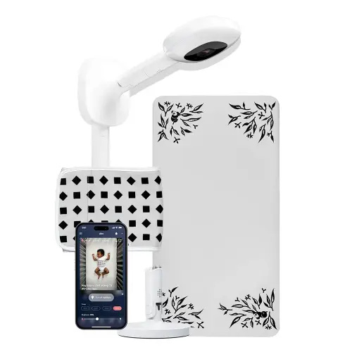 Nanit Pro Baby Sleep Monitoring System - Newborn Baby Essential Bundles Track Infant Sleep and Breathing Motion, 2-Way Audio, Sound & Motion Alerts, Night Vision