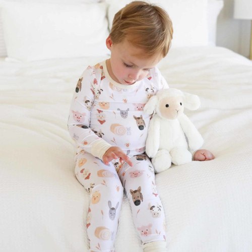 Barnyard Buddies Two Piece Pajama Set 12 - 18 months
