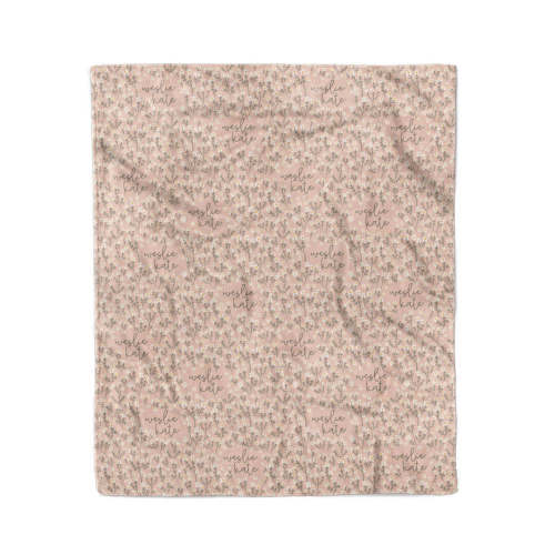 Weslie's Wildflower Personalized Kids Blanket