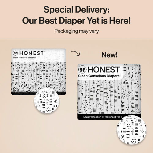 Honest Wetness Indicator Diapers - Plant-Based & Fragrance-Free | Honest