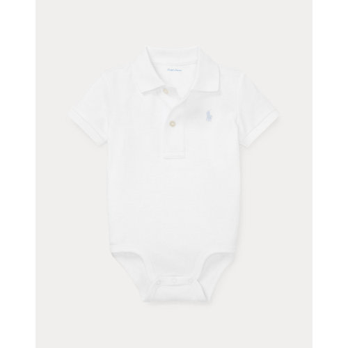 Soft Cotton Polo Bodysuit | Ralph Lauren