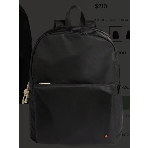 STATE Bags | Lorimer Diaper Bag Backpack Nylon Black | Best Gift For New Moms & Dads