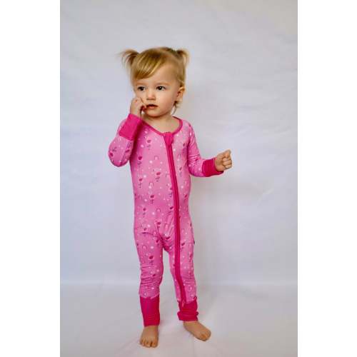 Baby Flamingo Romper Pink