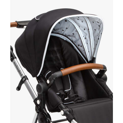 Extendable Canopy | Black, Watercolor Drops